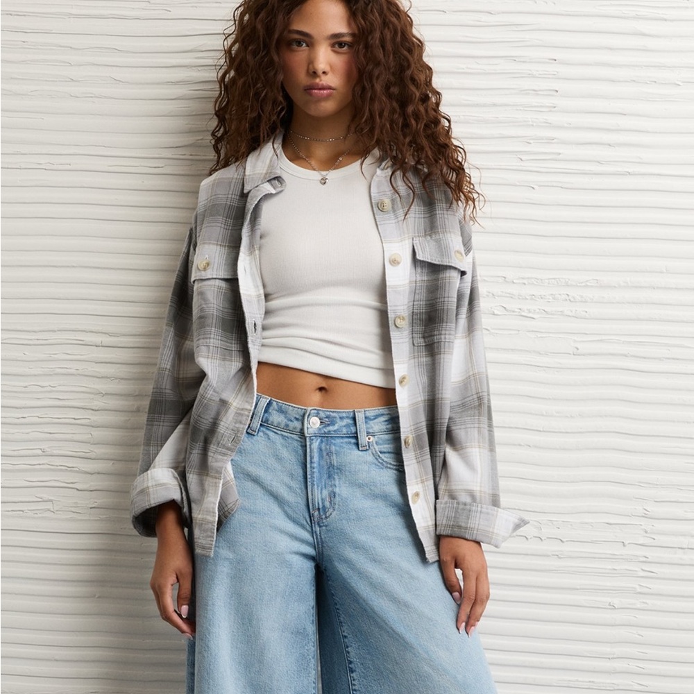 NWT Hollister Plaid Button Down Shirt